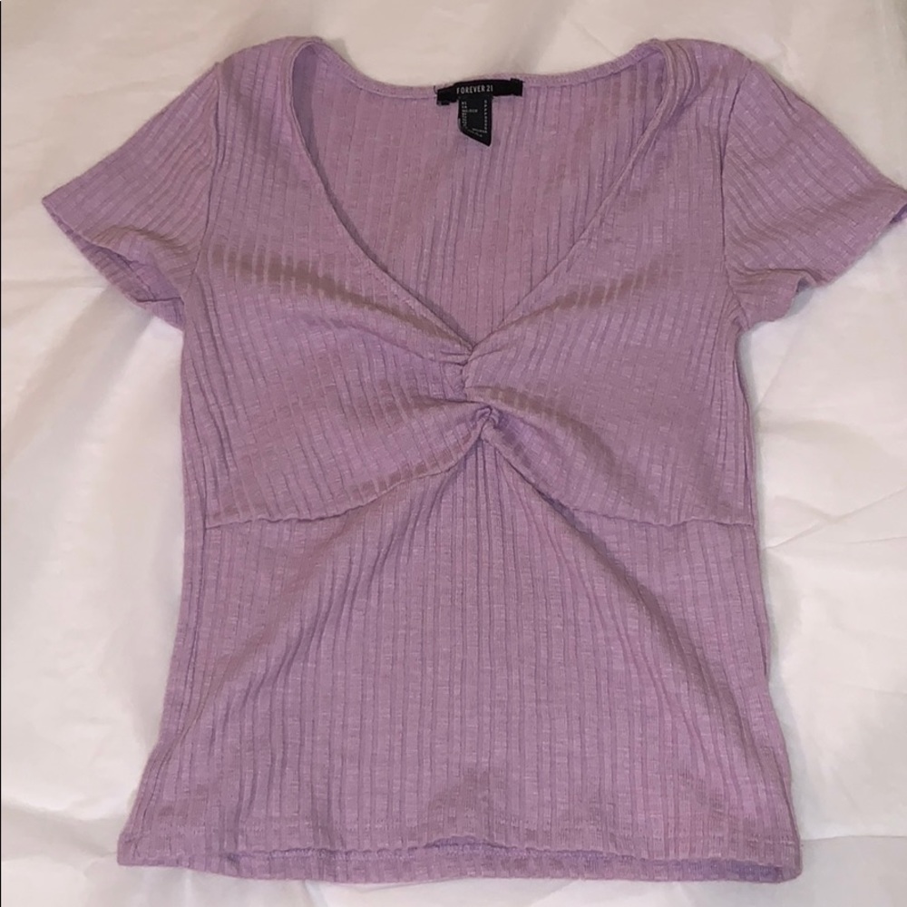 F21 V-neck Twist Top